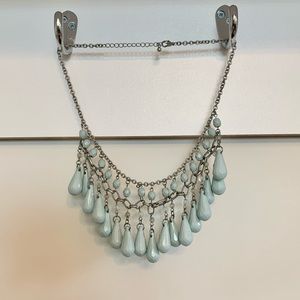 Light Blue Statement necklace